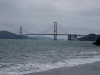 Baie de San Francisco avec le Golden Gate